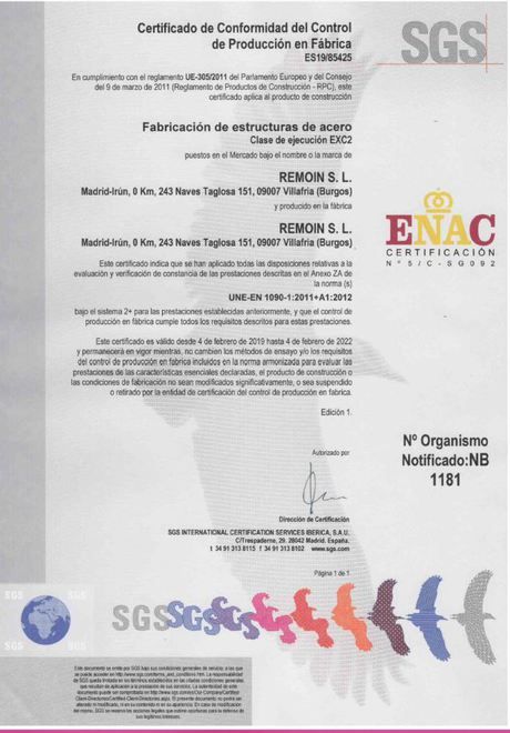 Empresa certificada de industria Empresa certificada de industria